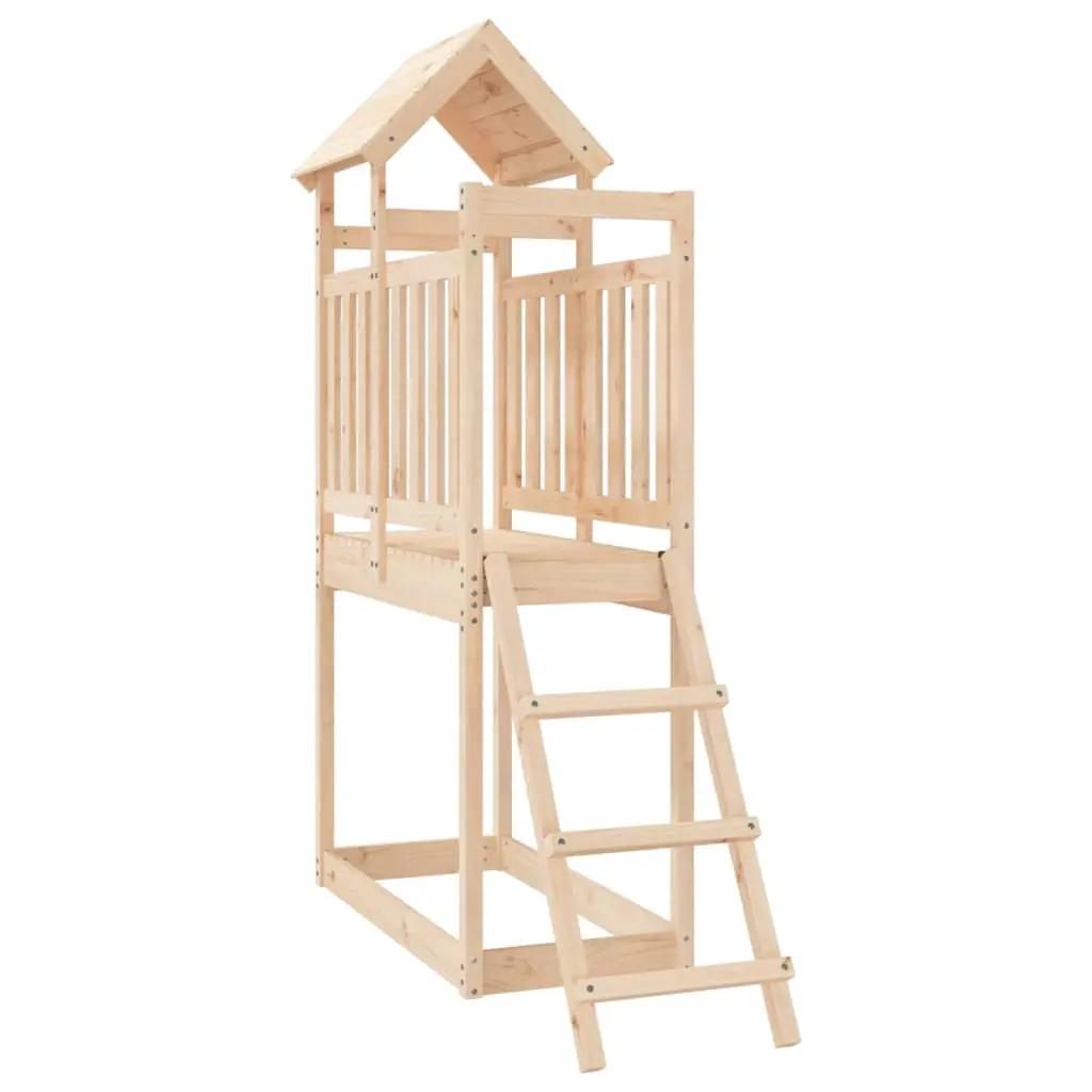 Speeltoren met ladder 53x110x214 cm massief grenenhout (1)