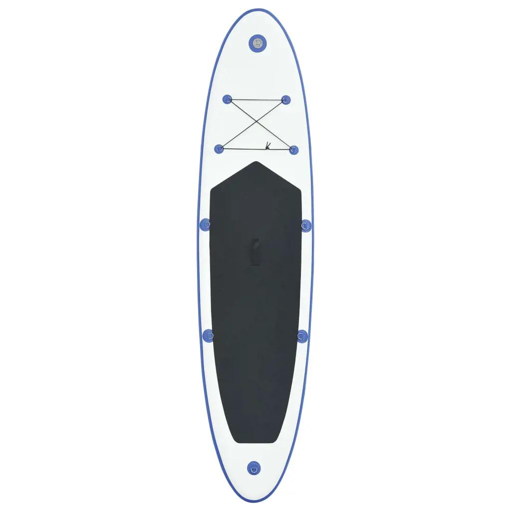 Stand Up Paddleboardset opblaasbaar blauw en wit (3)