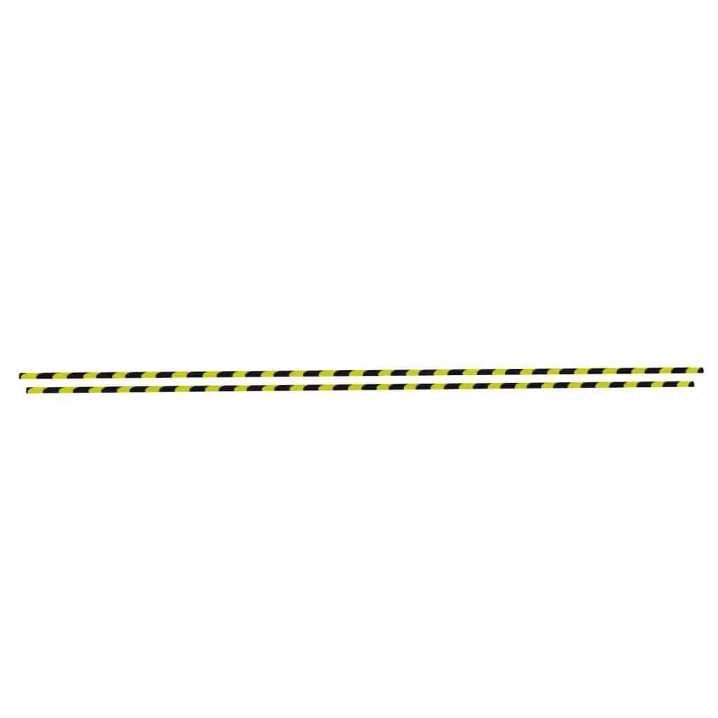 Hoekbeschermers 2 st 4x3x100 cm PU geel en zwart (3)