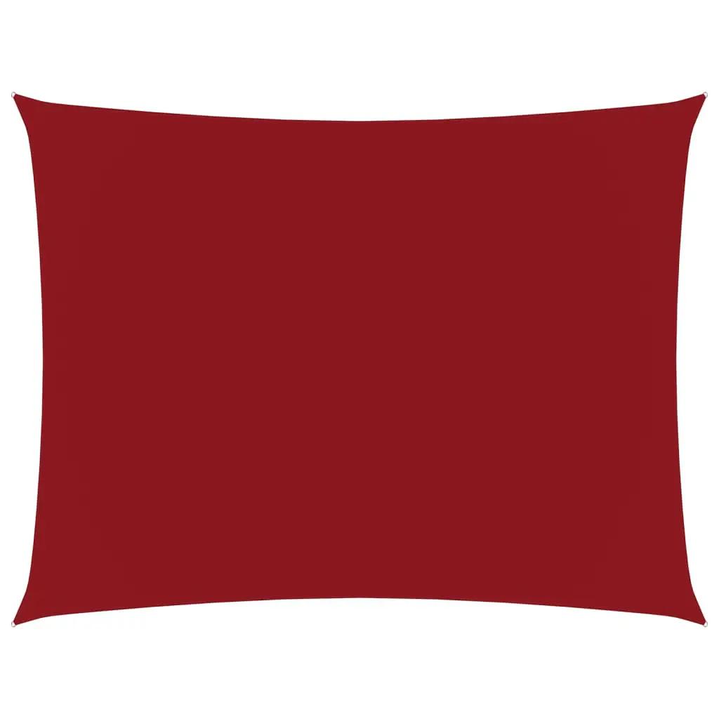 Zonnescherm rechthoekig 2x3 m oxford stof rood (1)