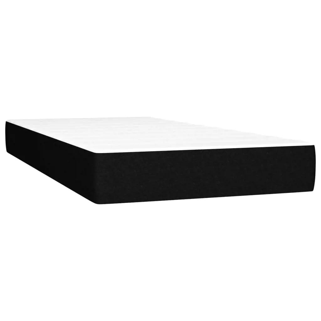 Boxspring met matras en LED stof zwart 80x200 cm (6)