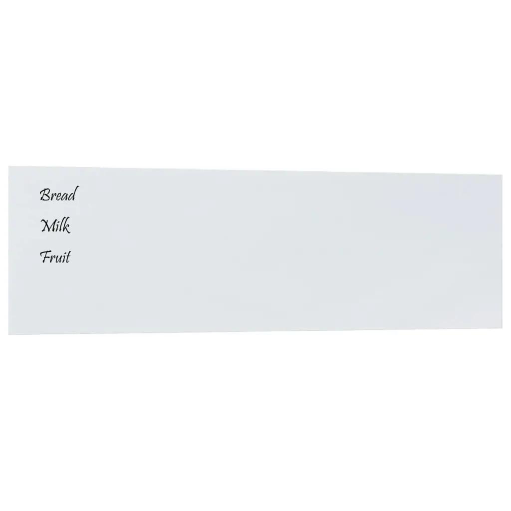 Magneetbord voor aan de wand 100x30 cm gehard glas wit (2)