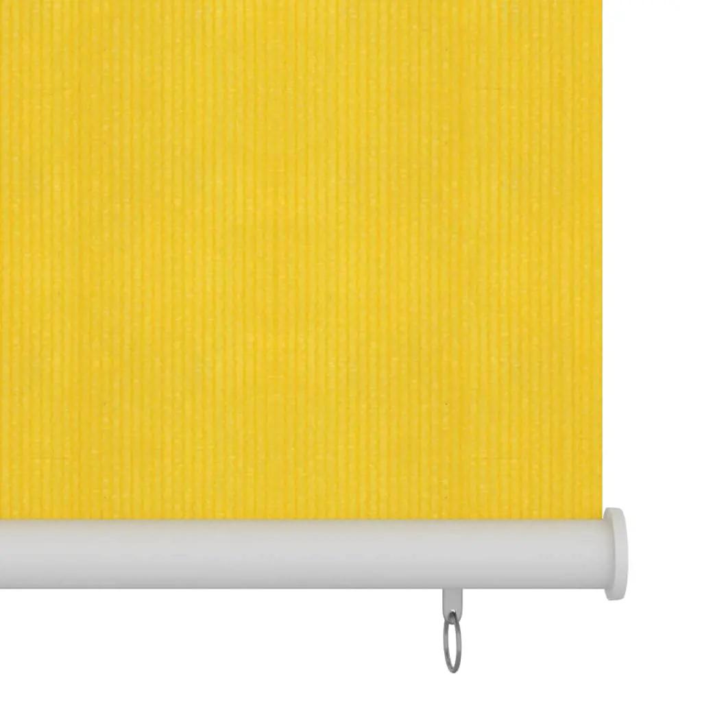 Rolgordijn voor buiten 120x140 cm HDPE geel (4)