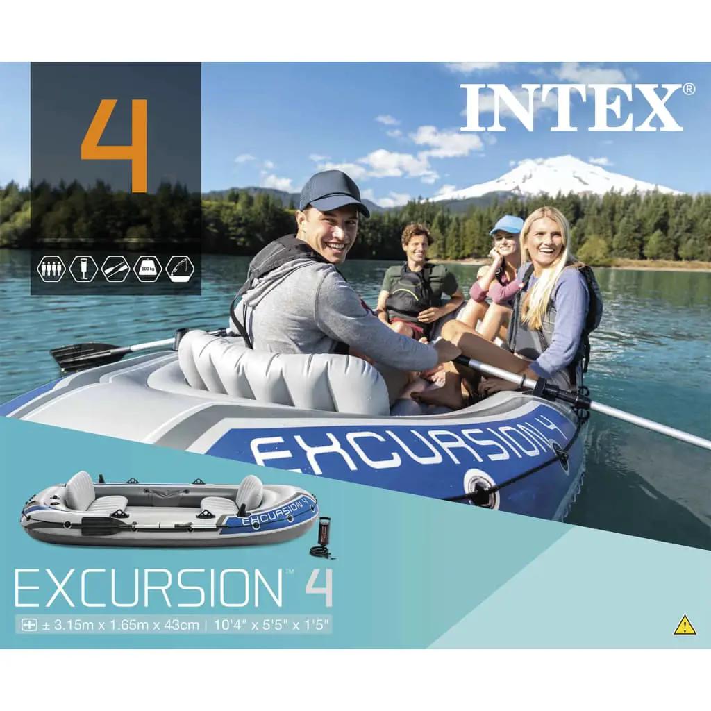 Intex Excursion 4 Opblaasboot met roeispanen en pomp 68324NP (6)