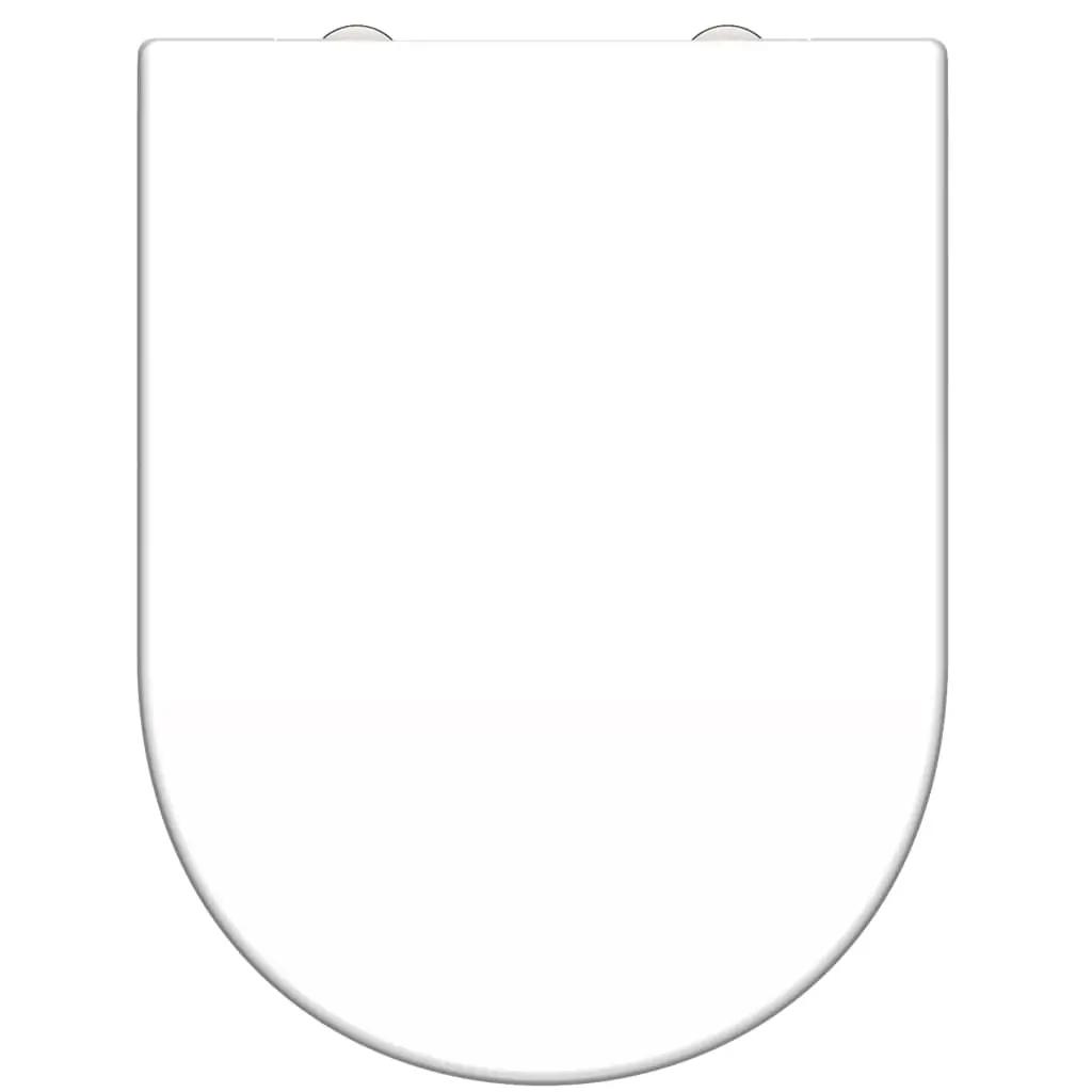 SCHÜTTE Toiletbril WHITE d-vormig duroplast (1)