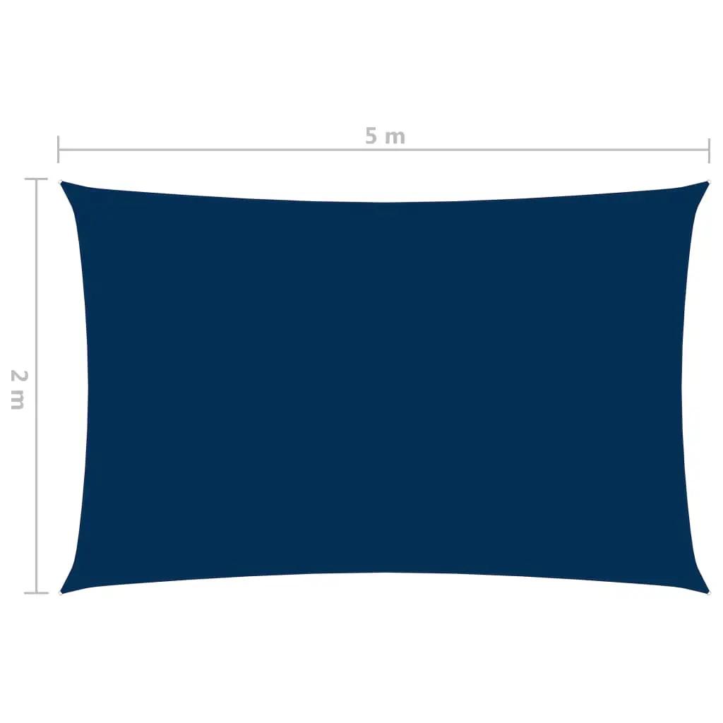 Zonnescherm rechthoekig 2x5 m oxford stof blauw (6)