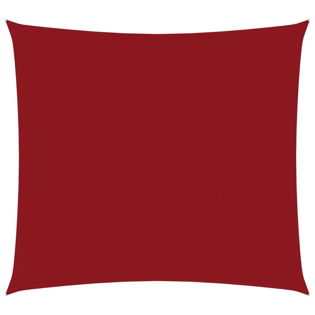 Zonnescherm vierkant 2,5x2,5 m oxford stof rood (1)
