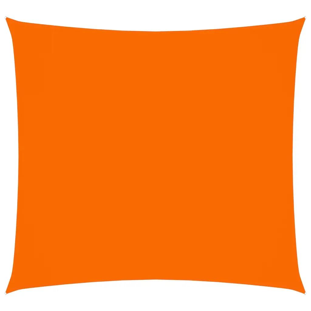 Zonnescherm vierkant 5x5 m oxford stof oranje (1)