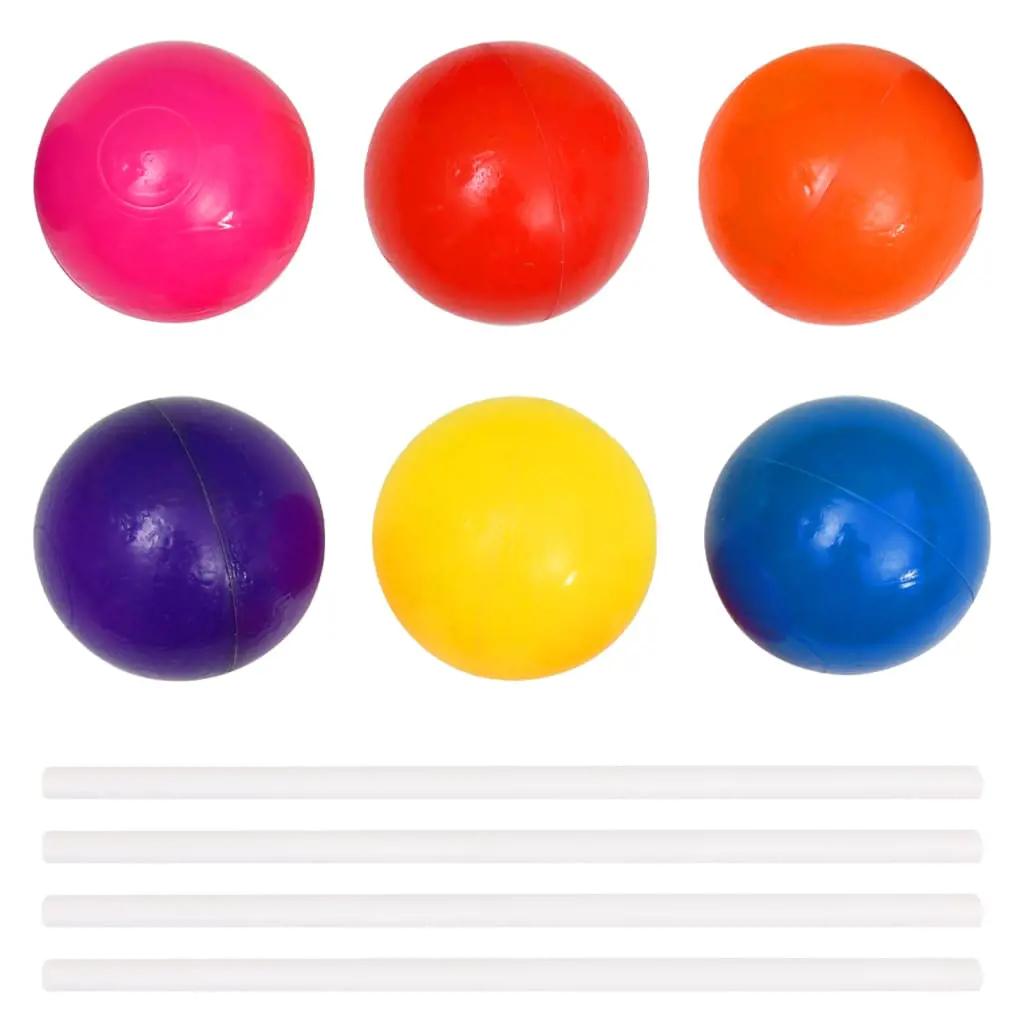 Ballenbak voor kinderen met 50 ballen 75x75x32 cm (5)