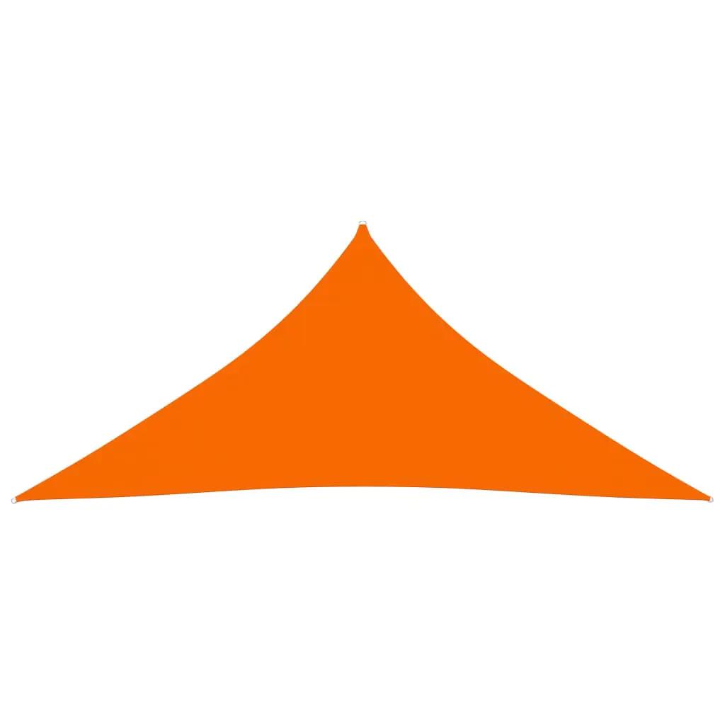 Zonnescherm driehoekig 4x4x4 m oxford stof oranje (2)