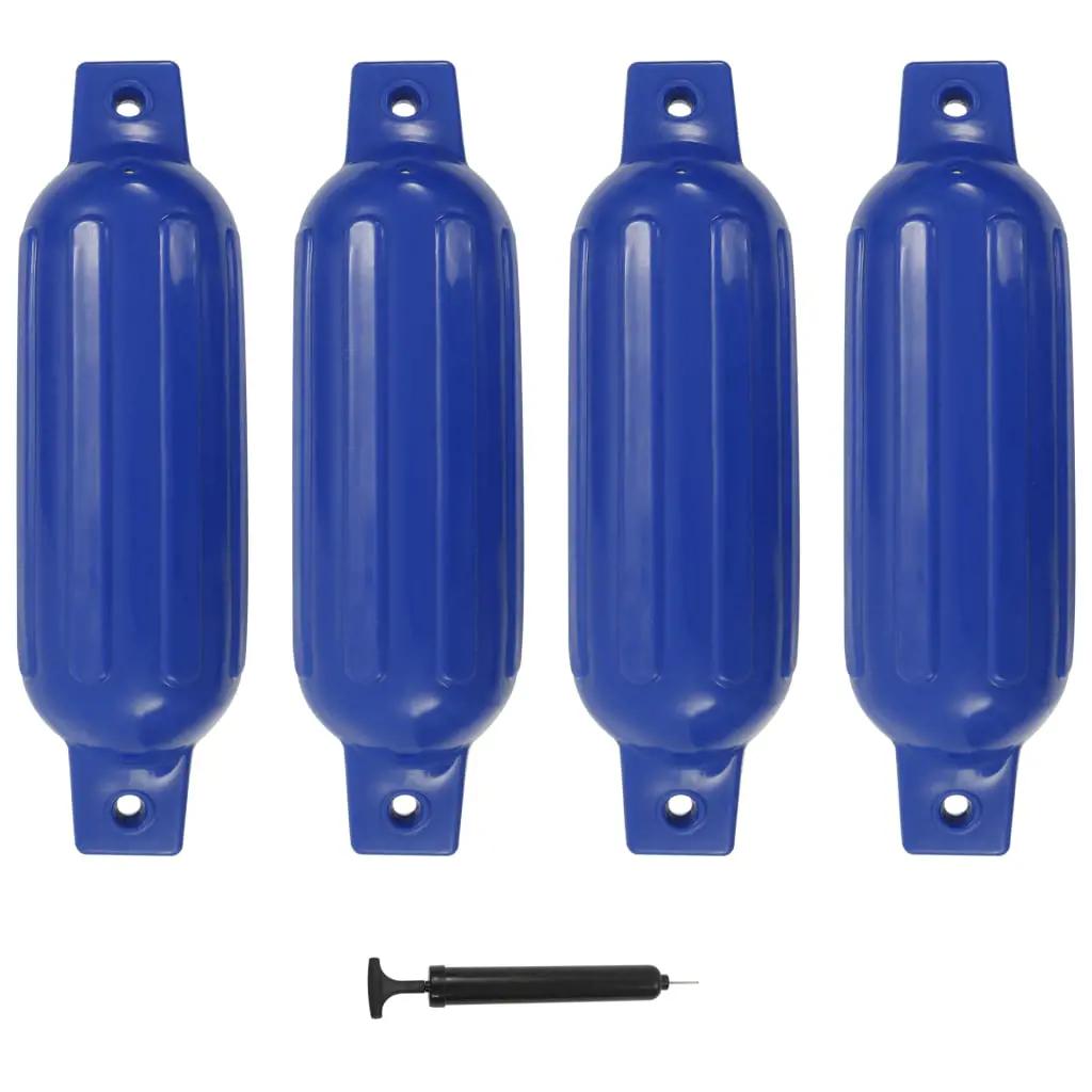Bootstootkussens 4 st 41x11,5 cm PVC blauw