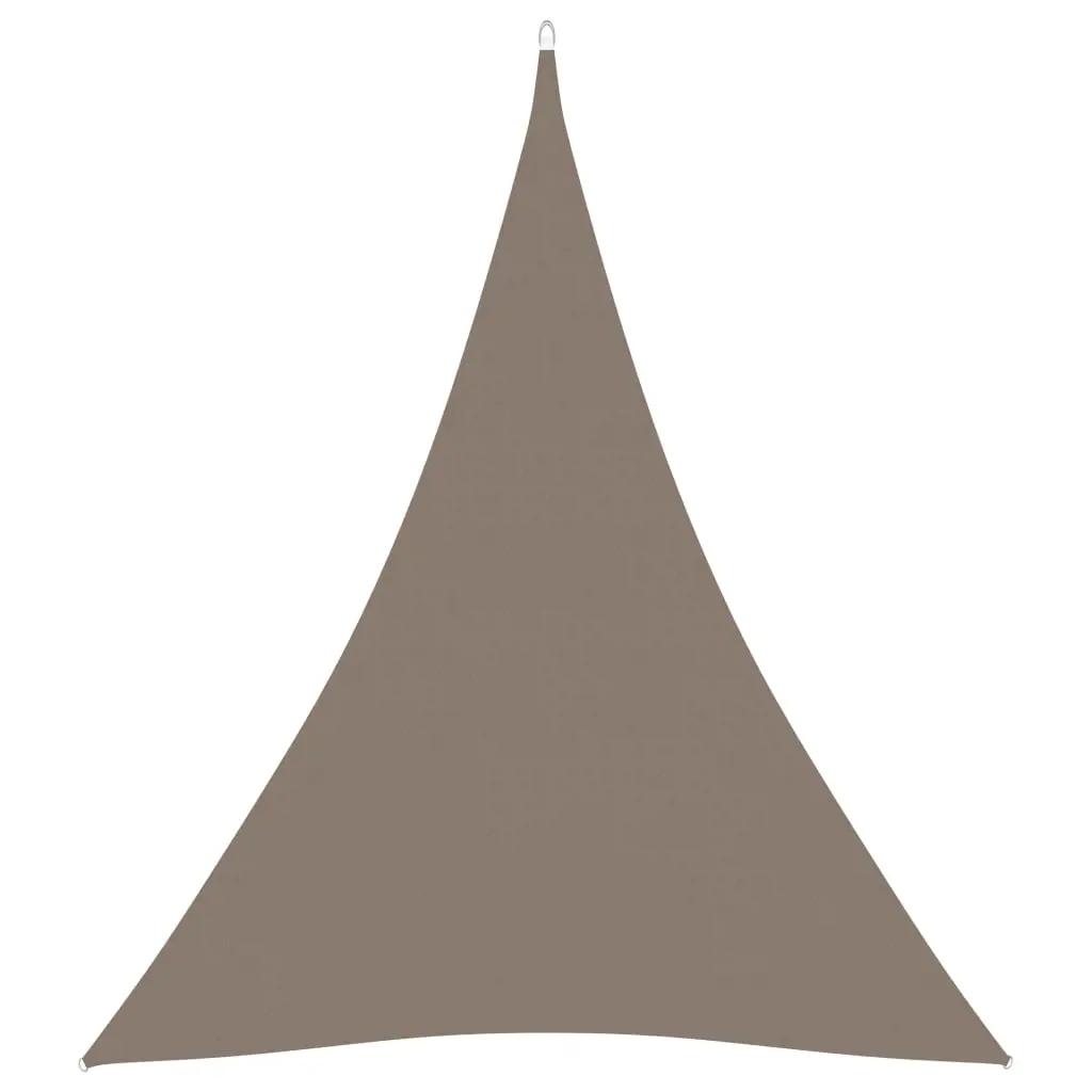 Zonnescherm driehoekig 4x5x5 m oxford stof taupe (1)