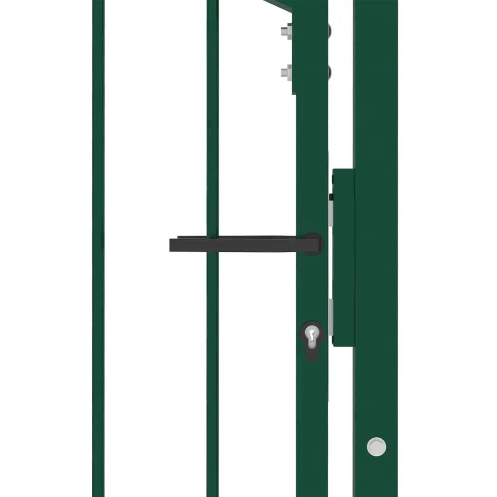 Poort met speerpunten 100x150 cm staal groen (4)