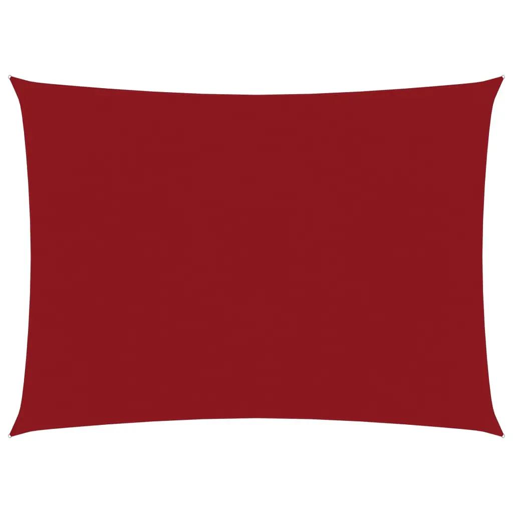 Zonnescherm rechthoekig 2,5x4 m oxford stof rood (1)