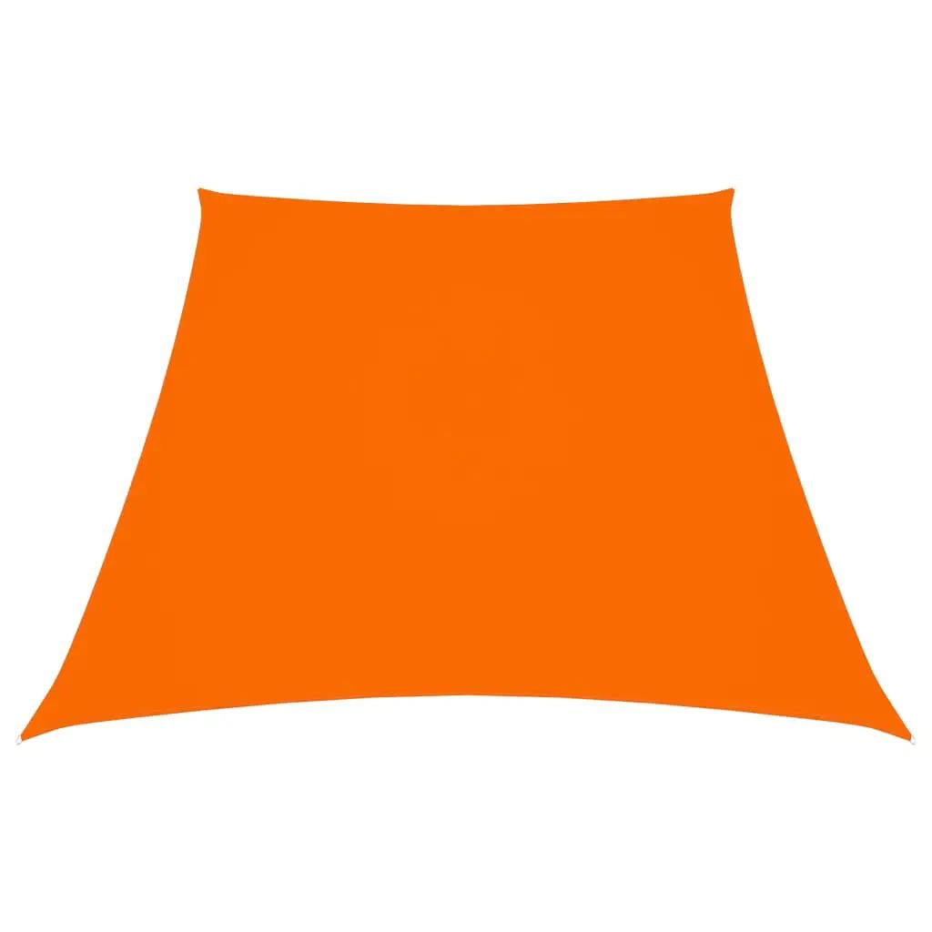 Zonnezeil trapezium 3/5x4 m oxford stof oranje (1)