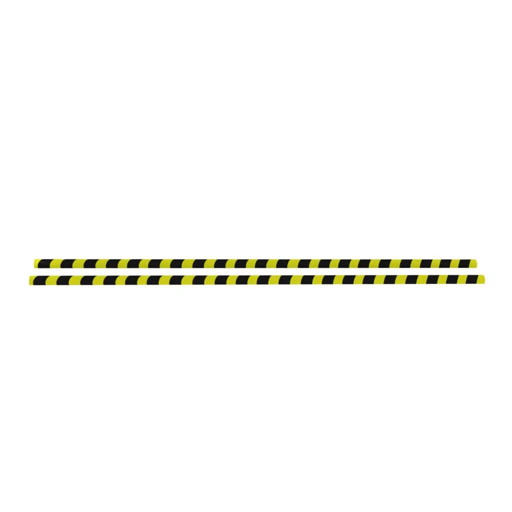 Hoekbeschermers 2 st 4x4x104 cm PU geel en zwart (3)