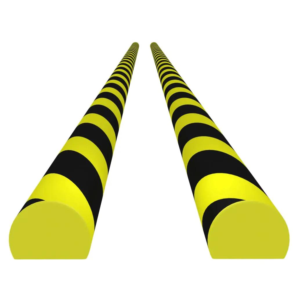Hoekbeschermers 2 st 4x3x100 cm PU geel en zwart (2)