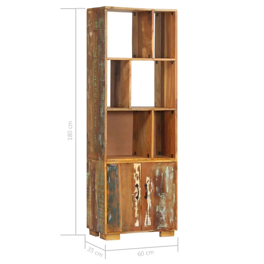 Boekenkast 60x35x180 cm massief gerecycled hout (7)