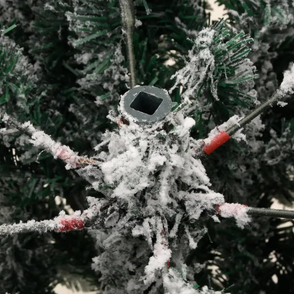 Kunstkerstboom met scharnieren en sneeuw 120 cm (7)