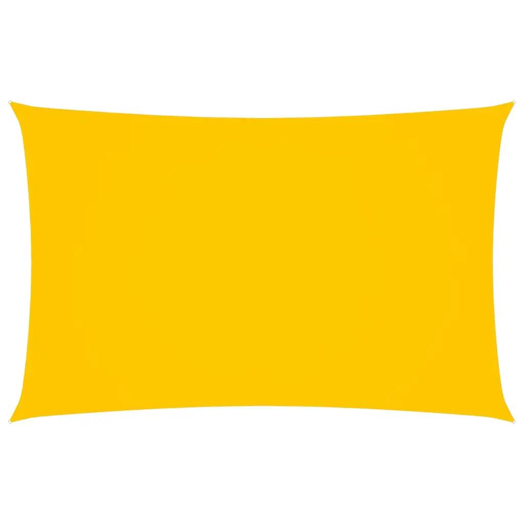 Zonnescherm rechthoekig 5x8 m oxford stof geel (1)