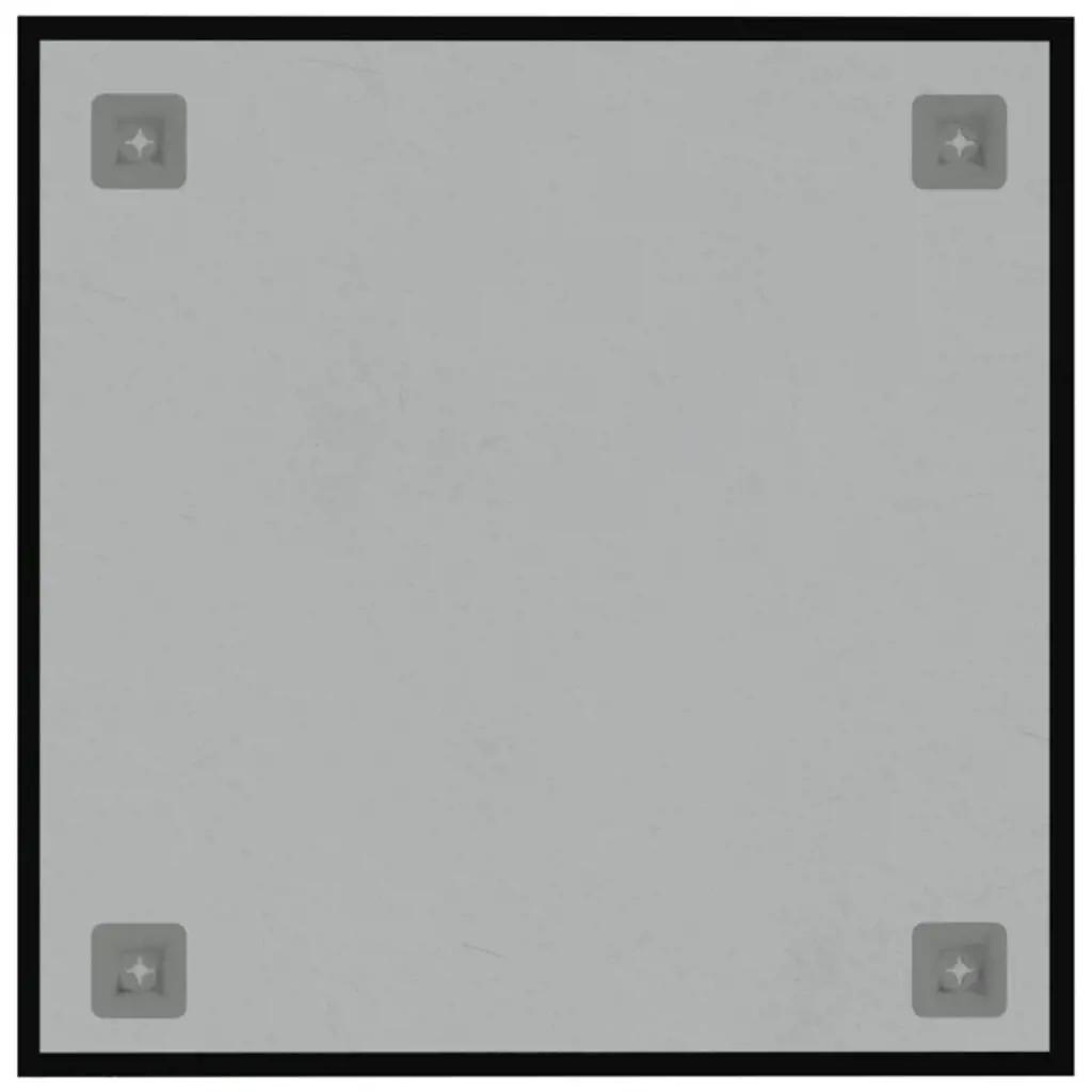 Magneetbord wandgemonteerd 40x40 cm gehard glas zwart (4)