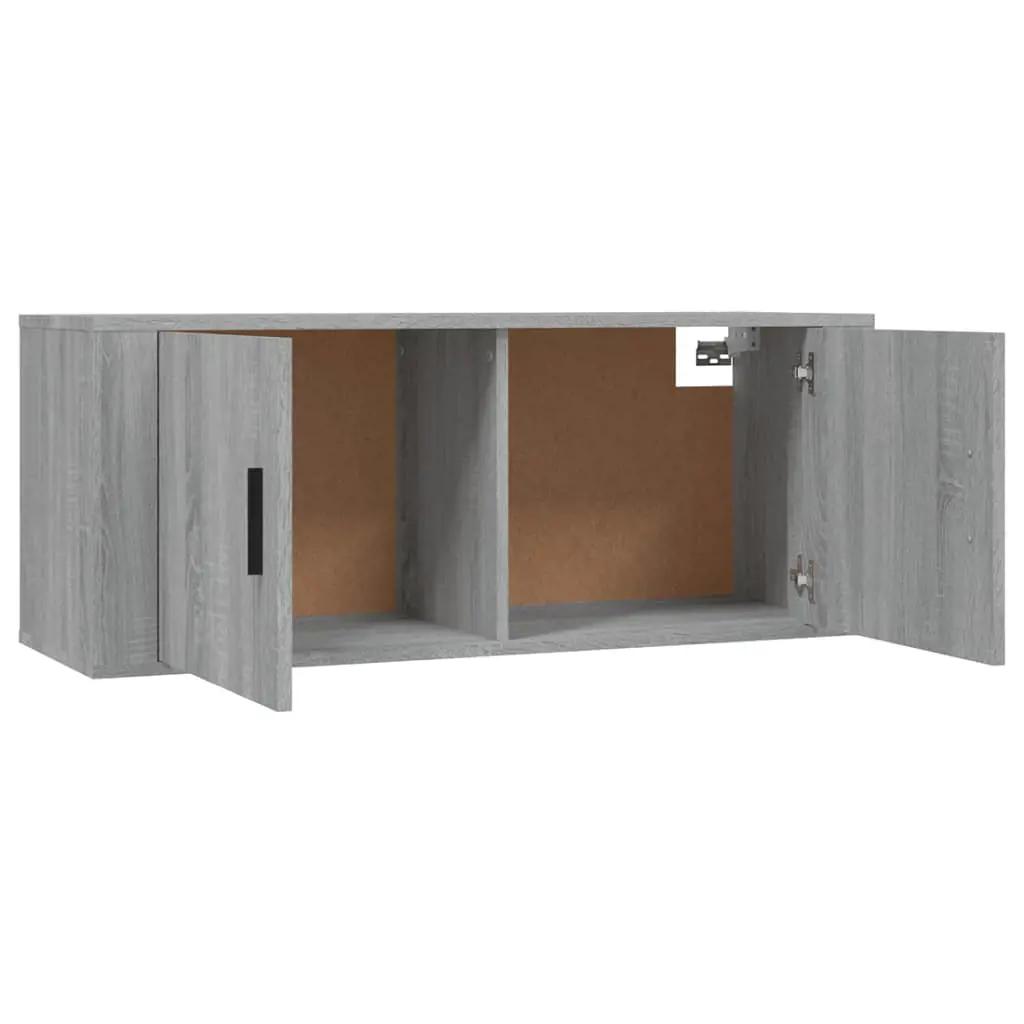 2-delige Tv-meubelset bewerkt hout grijs sonoma eikenkleurig (5)