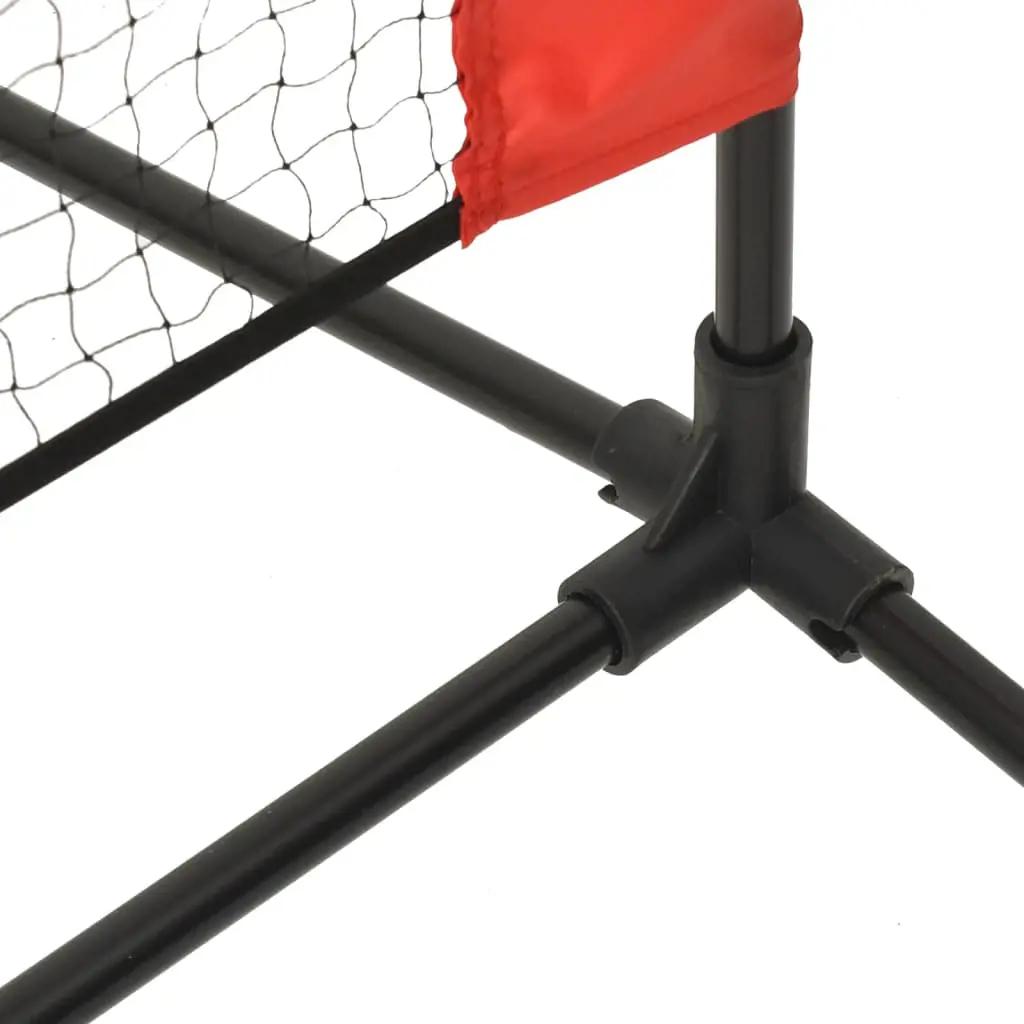 Tennisnet 400x100x87 cm polyester zwart en rood (5)