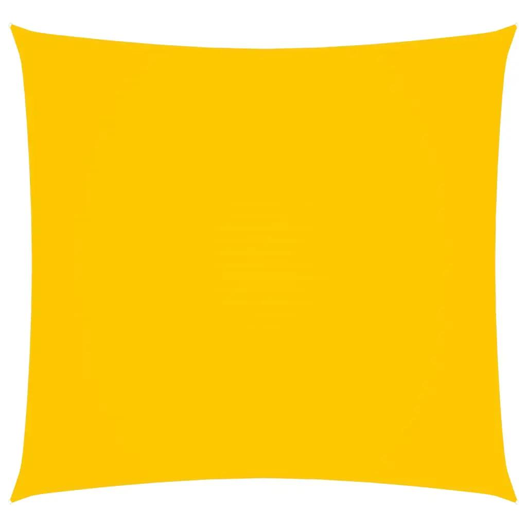 Zonnescherm vierkant 2x2 m oxford stof geel (1)