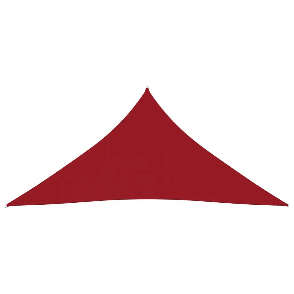 Zonnescherm driehoekig 3x3x3 m oxford stof rood (2)