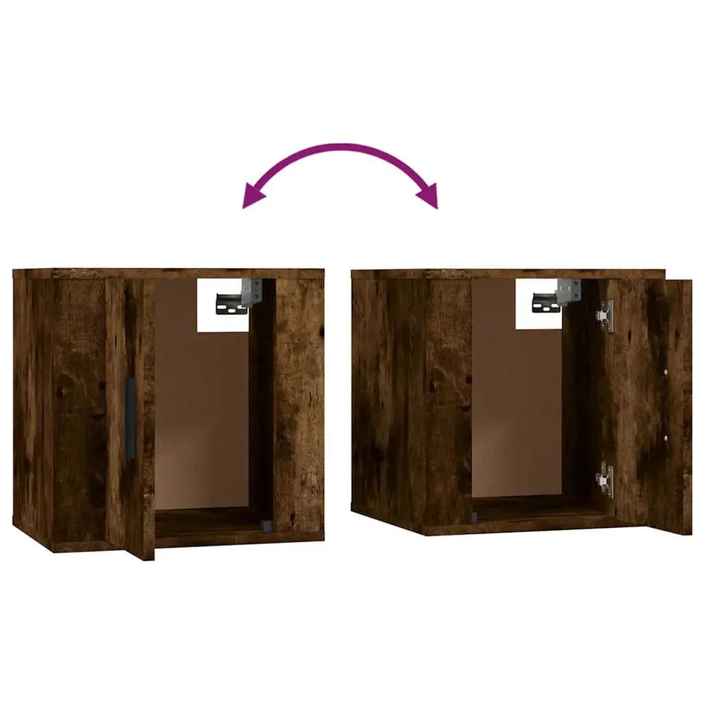 4-delige Tv-meubelset bewerkt hout gerookt eikenkleurig (7)