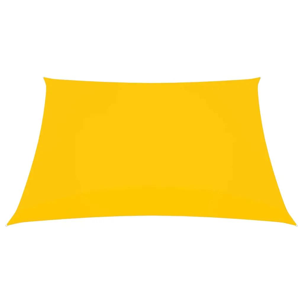 Zonnescherm rechthoekig 2,5x4,5 m oxford stof geel (2)