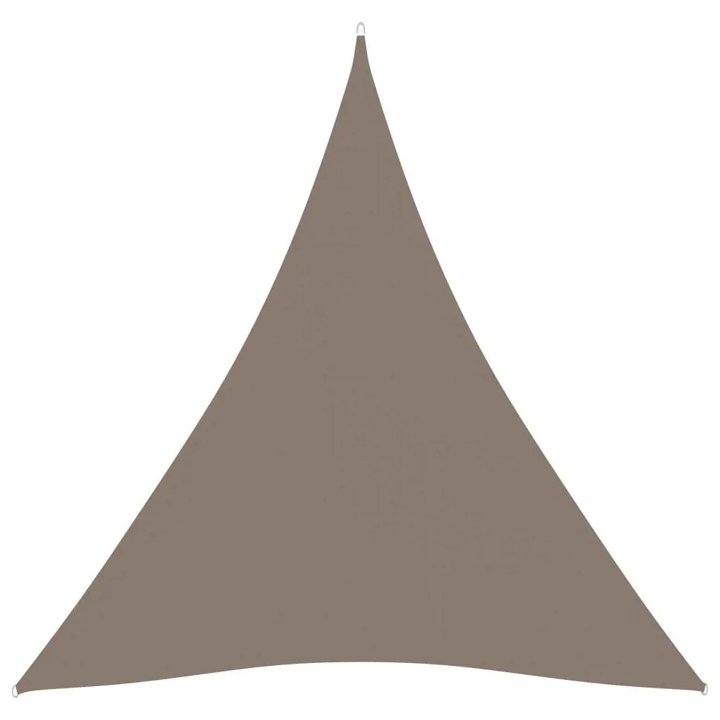 Zonnescherm driehoekig 4x4x4 m oxford stof taupe (1)