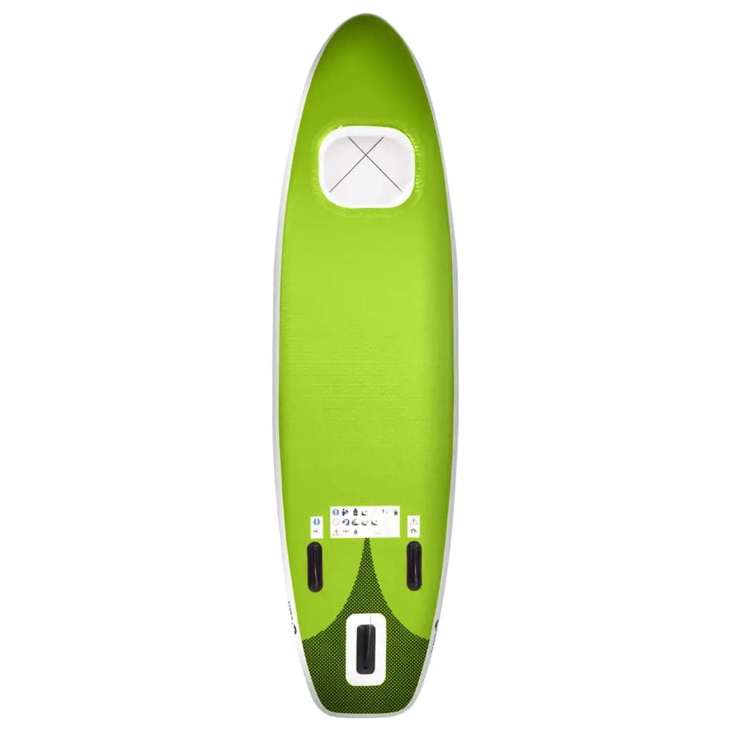 Stand Up Paddleboardset opblaasbaar 300x76x10 cm groen (4)