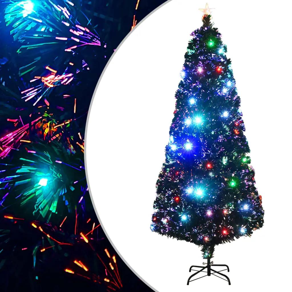 Kerstboom met LED en standaard 210 cm glasvezel