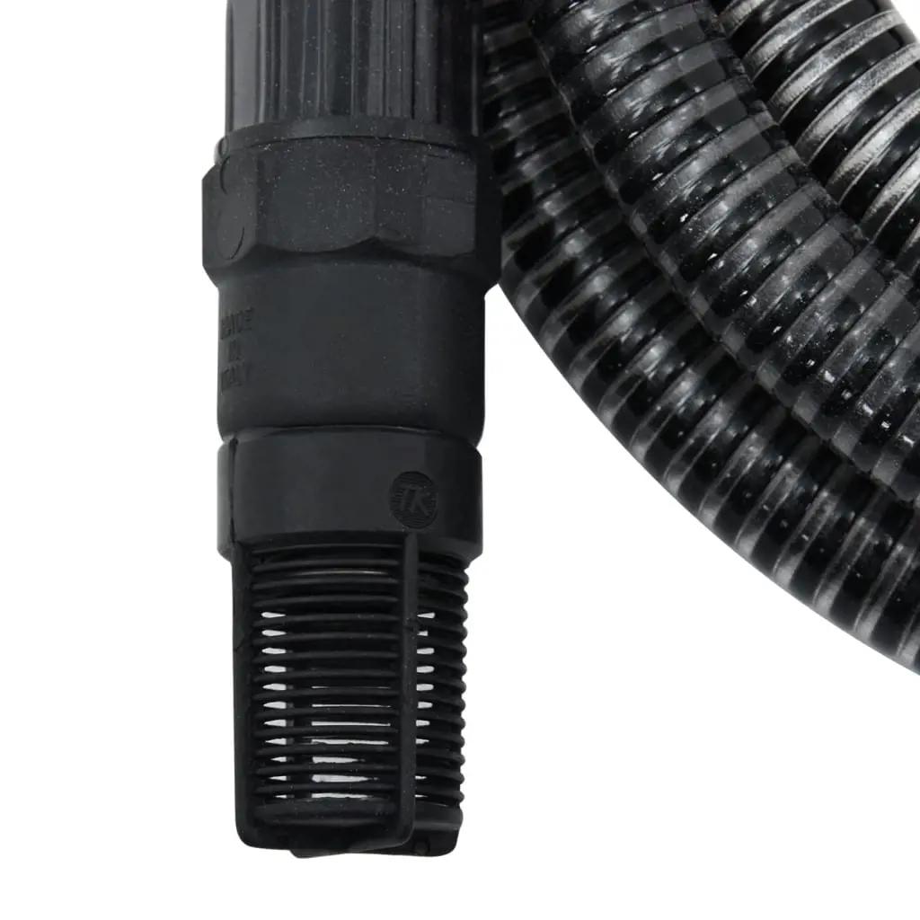 Zuigslang met PVC koppelingen 1,1'' 7 m PVC zwart (5)