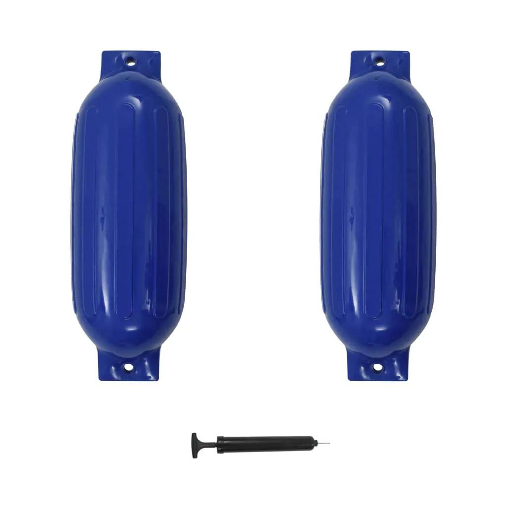 Bootstootkussens 2 st 69x21,5 cm PVC blauw (1)