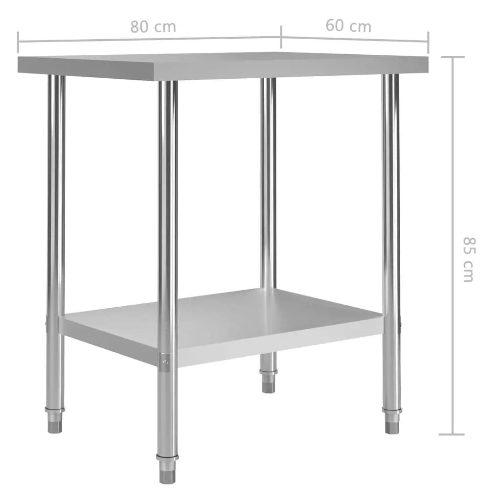 Keukenwerktafel 80x60x85 cm roestvrij staal (7)