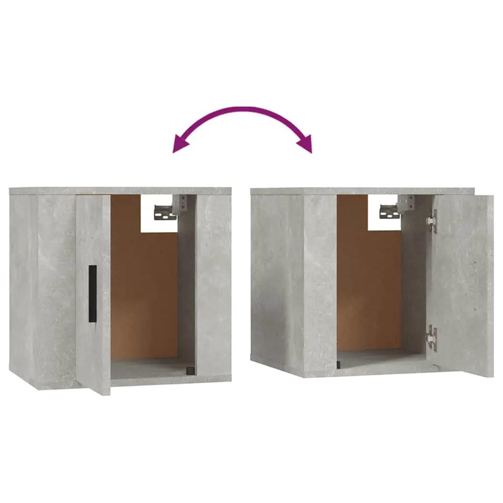 4-delige Tv-meubelset bewerkt hout betongrijs (7)