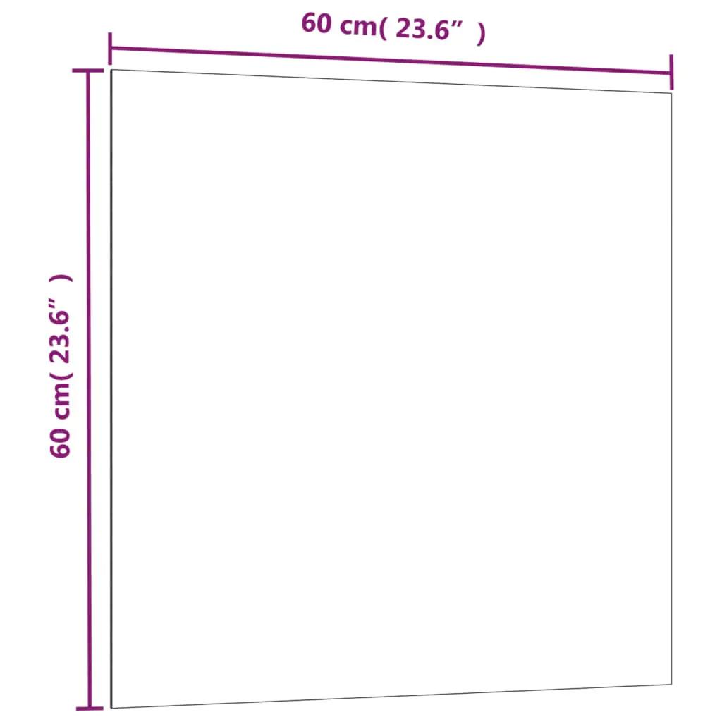 Magneetbord wandgemonteerd 60x60 cm gehard glas wit (5)