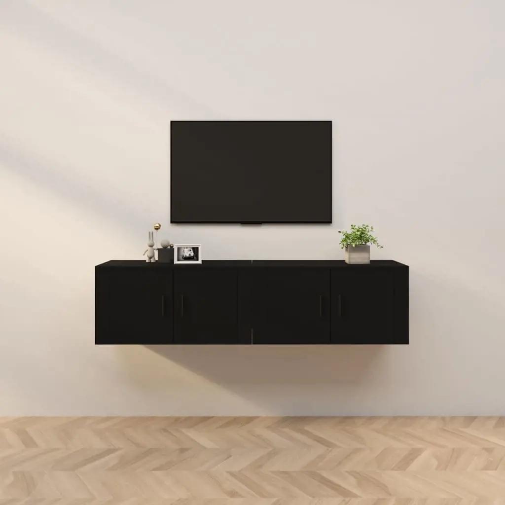 Tv-wandmeubels 2 st 80x34,5x40 cm zwart (1)
