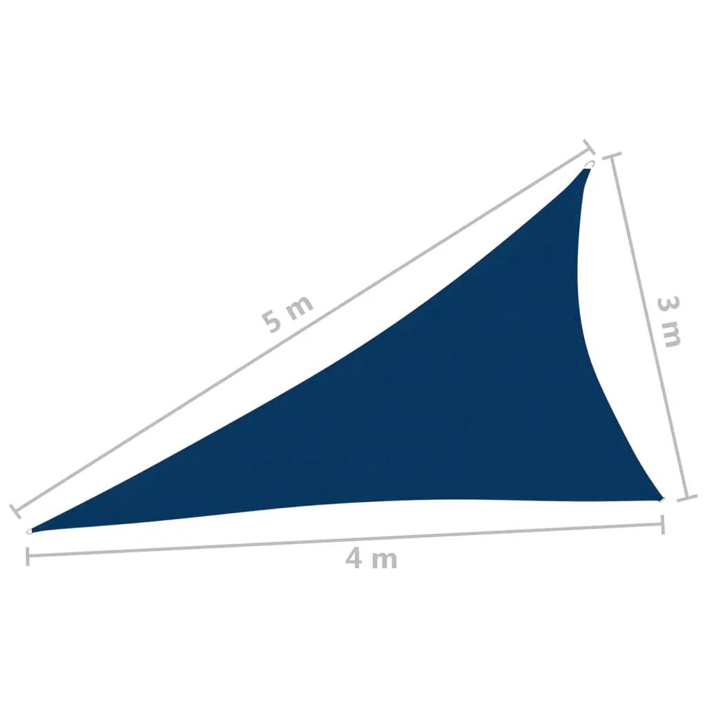 Zonnescherm driehoekig 3x4x5 m oxford stof blauw (6)