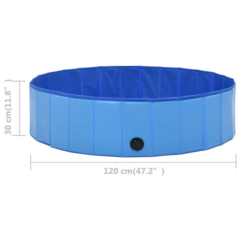 Hondenzwembad inklapbaar 120x30 cm PVC blauw (9)