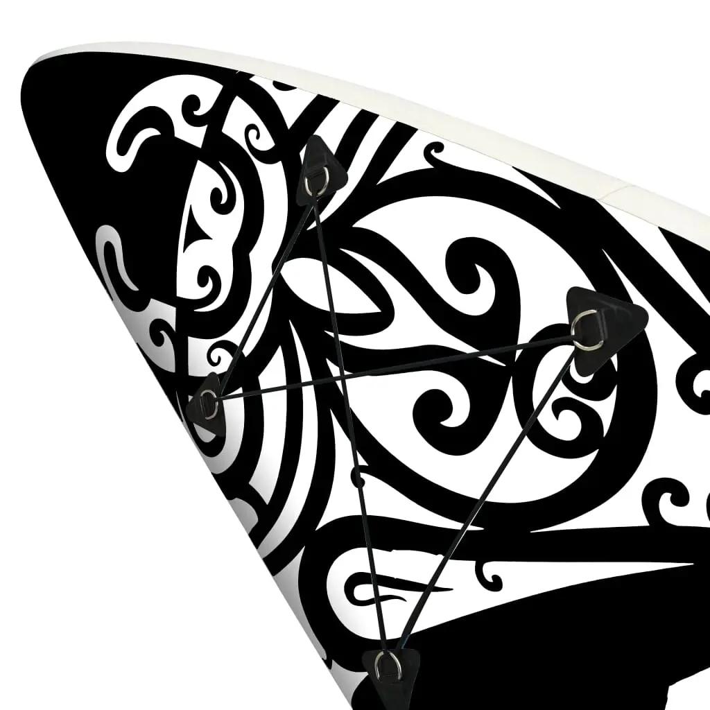 Stand Up Paddleboardset opblaasbaar 366x76x15 cm zwart (6)