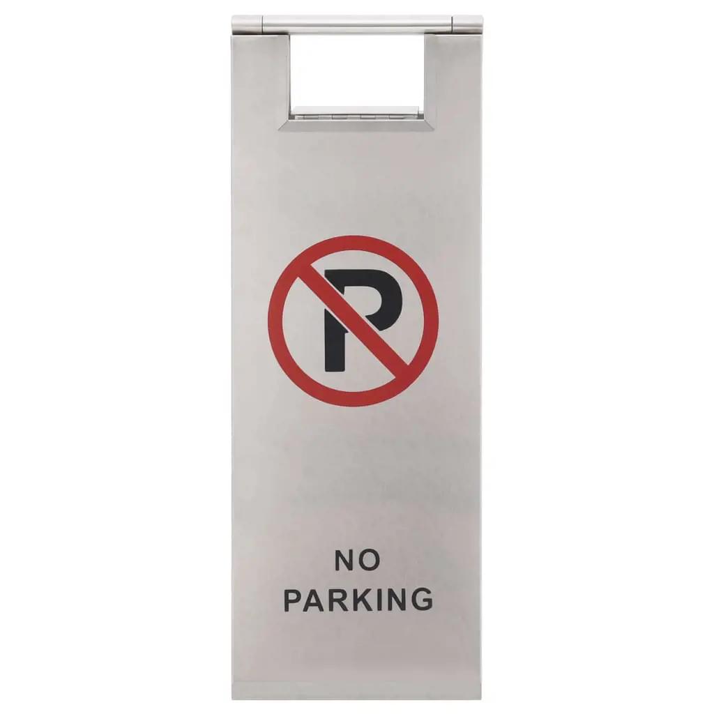 Waarschuwingsbord niet parkeren inklapbaar roestvrij staal (2)