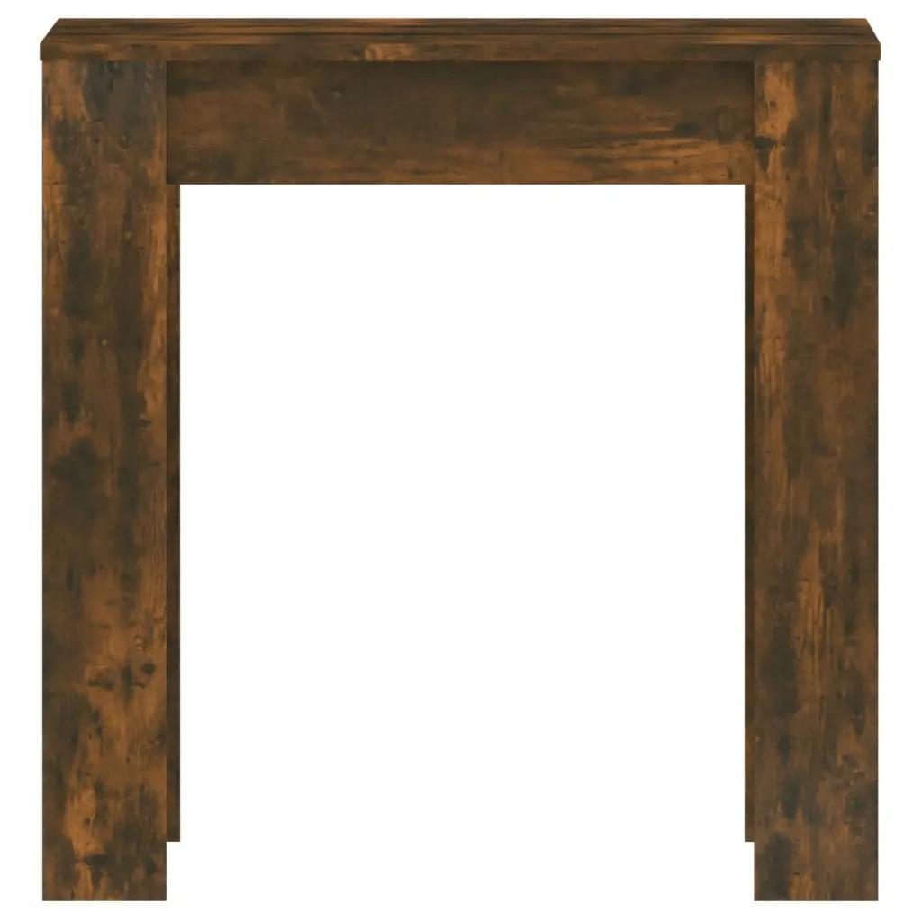 Eettafel 140x74,5x76 cm bewerkt hout gerookt eikenkleurig (4)