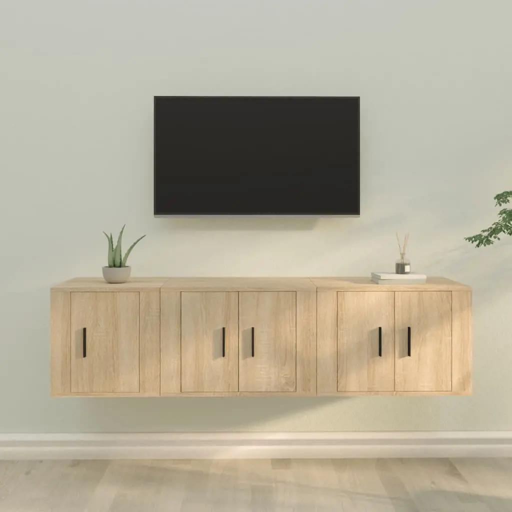 3-delige Tv-meubelset bewerkt hout sonoma eikenkleurig (1)