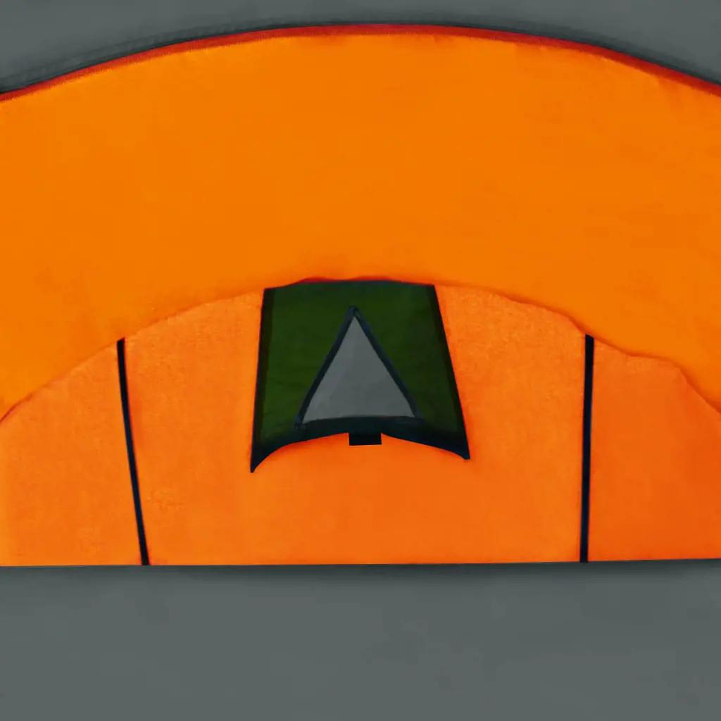 Tent 4-persoons grijs en oranje (5)
