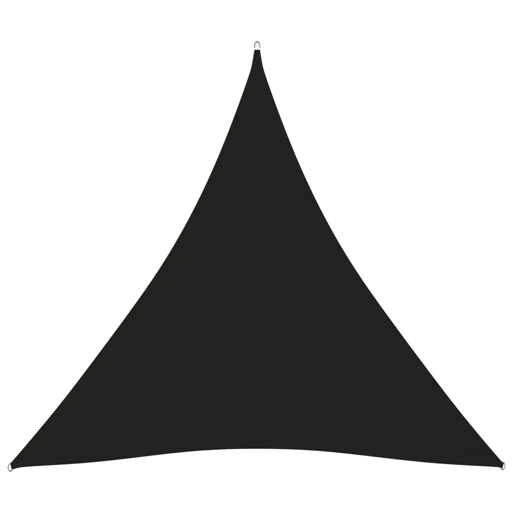 Zonnescherm driehoekig 4,5x4,5x4,5 m oxford stof zwart (1)