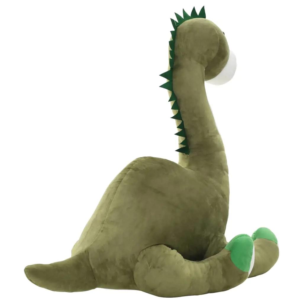Knuffel dinosaurus brontosaurus pluche groen (5)