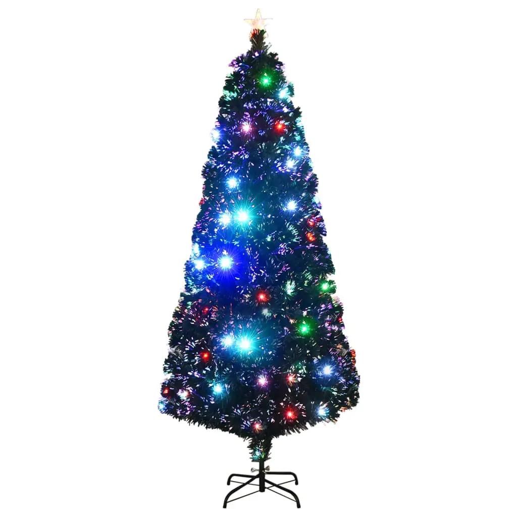 Kerstboom met LED en standaard 210 cm glasvezel (2)
